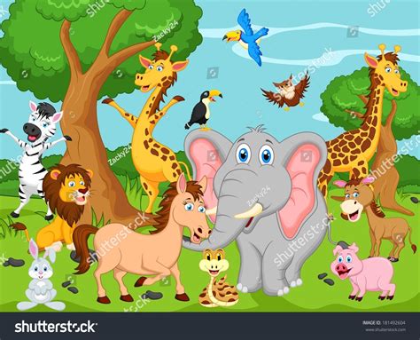 Funny Animal Cartoon Stock Photo 181492604 Shutterstock
