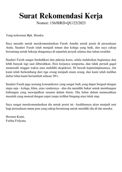 5 Contoh Surat Rekomendasi, Dijamin Efektif dan Mudah Dibuat