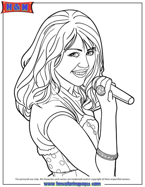 Singer Coloring Page For Kids Coloring Home