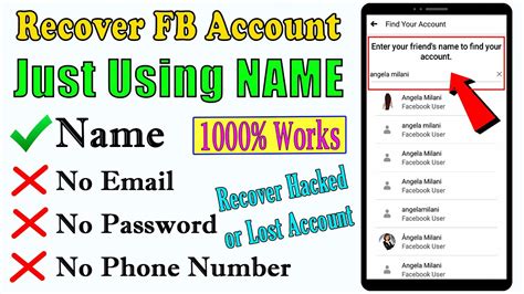How To Recover Facebook Account Without Email And Phone Number 2021