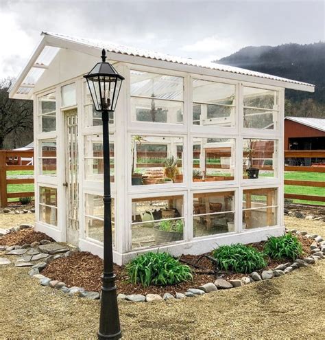 DIY Vintage Window Greenhouse
