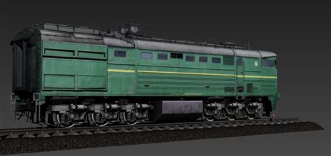 Russian Locomotive 2te10m 3d Asset Cgtrader