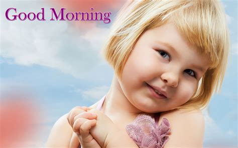 Cute Girl Wishing Good Morning 1920x1200 Wallpaper