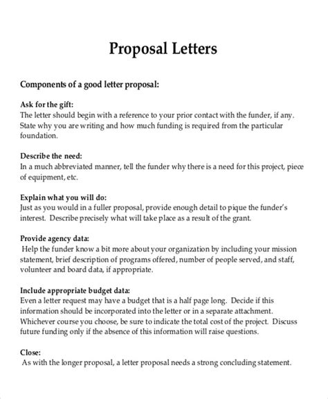 Free 8 Sample Formal Proposal Letter Templates In Pdf Ms Word