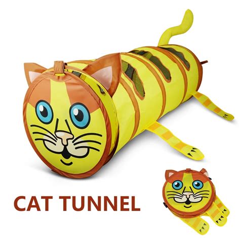 Pet Tunnel Cat Play Tunnel 3 Color Funny Cat Long Tunnel Kitten Play