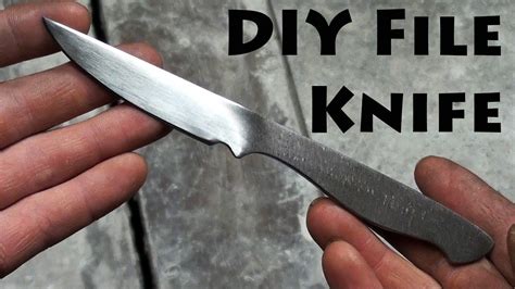 Making A Simple Diy Knife From A File No Forge Needed Diy Craft Deals