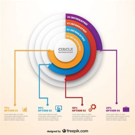 Circle Infographic Template Circle Infographic Data Visualization