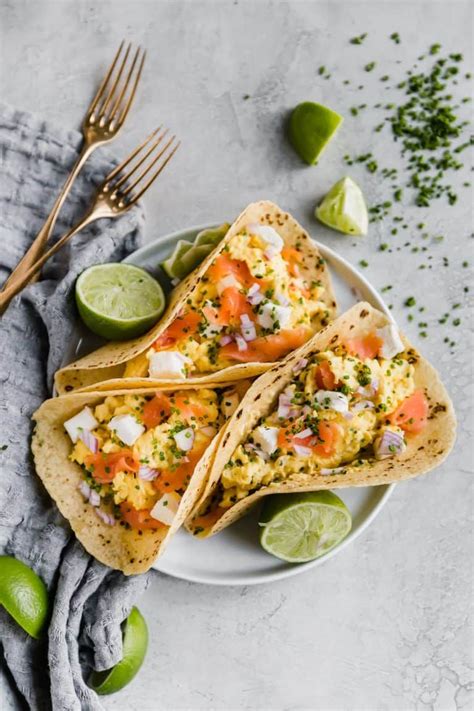 27 homemade recipes for salmon breakfast from the biggest global cooking community! Smoked Salmon Breakfast Tacos | Well Seasoned Studio | Recipe in 2020 | Smoked salmon breakfast ...