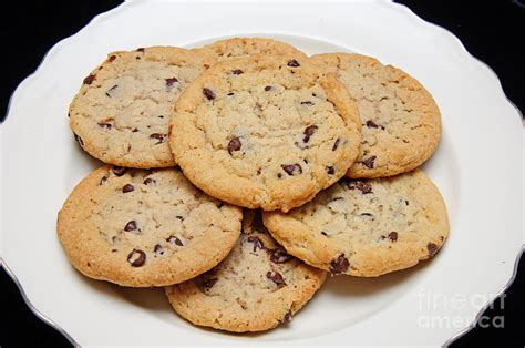 Plate Of Chocolate Chip Cookies Photograph By Andee Design Pixels