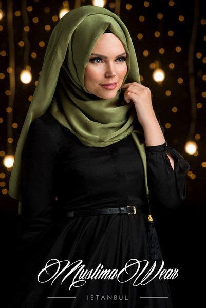 Chic Khaki Green Tassel Hijab