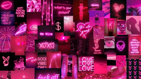 Collage Neon Summer Wallpapers Wallpaper Cave