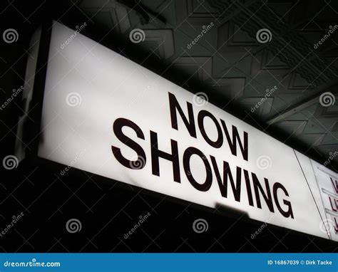 Now Showing Cinema Sign 2 Royalty Free Stock Images Image 16867039