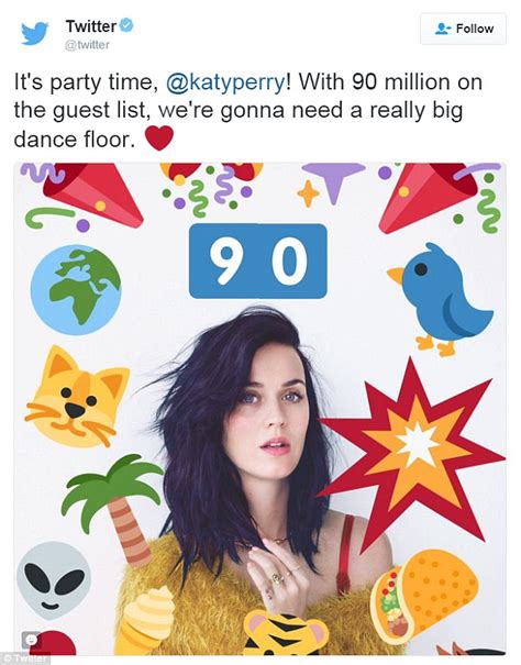 Katy Perry Celebrates Becoming The Most Followed Person Ever On Twitter