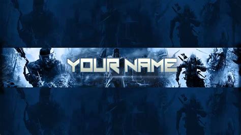 Youtube Gaming Channel Art Template Psd