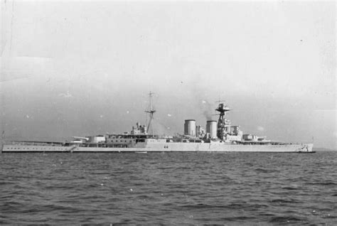 Battlecruiser Hms Hood 51 The Largest Ever Built Pictured During The