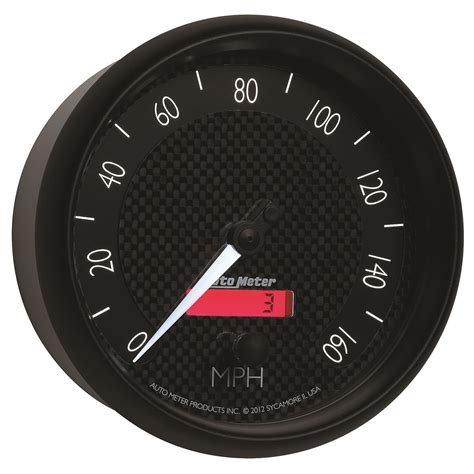 Autometer 5in 0 160 Mph Gt Programmable Speedometer Gauge