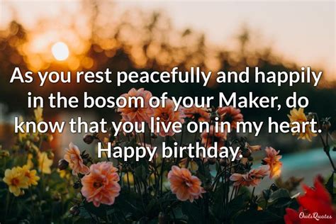 20 Deceased Loved Ones Birthday Quotes