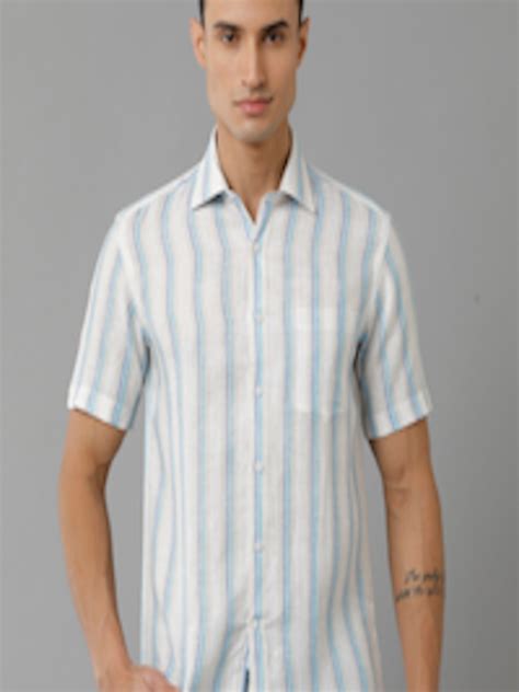 Buy Linen Club Striped Pure Linen Casual Shirt Shirts For Men 22778186 Myntra