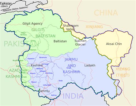 Kashmirmap Svg The Contemporary