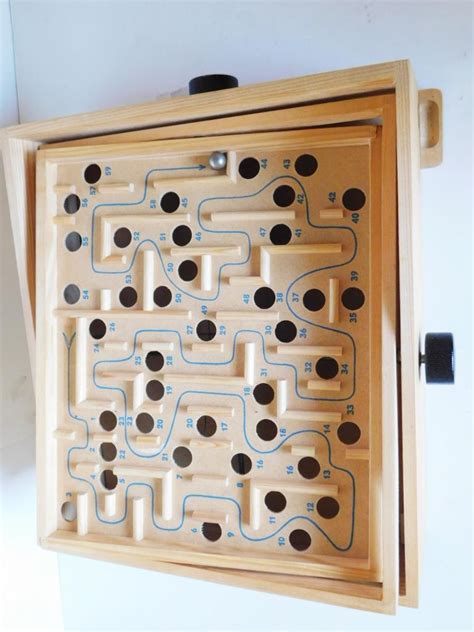 Vintage Brio Labyrinth Wood Maze Marble Game Original Box 31804 Sweden