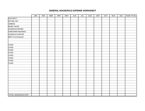 Household Spreadsheet Throughout Monthly Spreadsheets Household Budgets