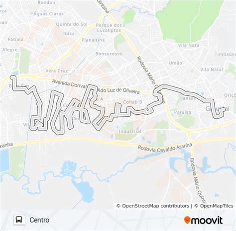 Rota da linha s4 cohab vila rica horários paradas e mapas Centro