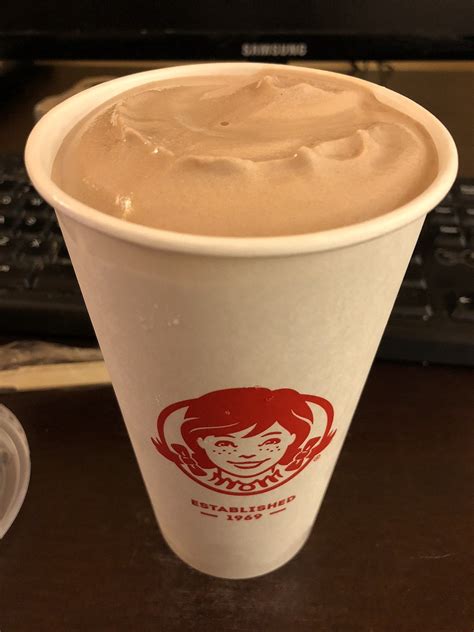til wendy s chocolate frosty is actually half chocolate and half vanilla because owner dave