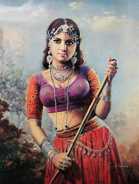 Sztuka Indii Bhrtbahar India Painting Oil Painting Nature Female