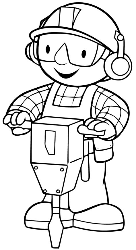 Bob the builder to download  Bob The Builder Kids Coloring Pages