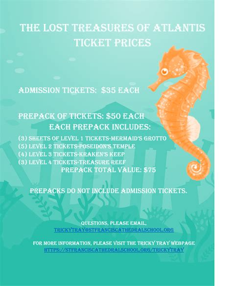 Ticket Prices - Saint Francis Cathedral School - Metuchen, NJ