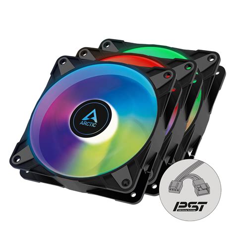 ARCTIC P12 PWM PST A-RGB Triple (Black) - Custom PC