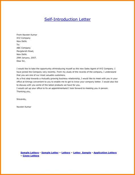 How To Introduce Yourself In A Business Letter Coverletterpedia