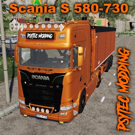 Ls 19 Scania S580 V8 V1000 V 10 Lkws Mod Für Landwirtschafts