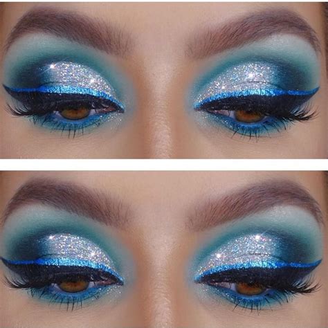 Stunning Icy Blue Eye Glam Sparkling Eye Look Eyeshadow Collection