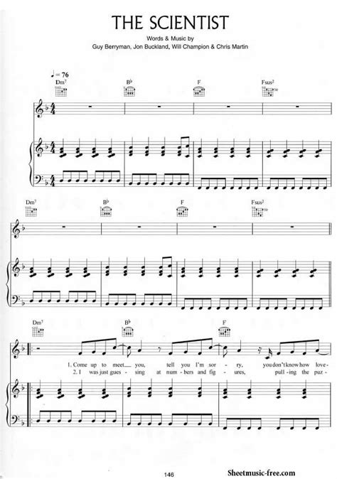 Freie noten gratis pdf mit suchmaschine für noten im internet, noten…. The Scientist Sheet Music Coldplay | Piano sheet music ...