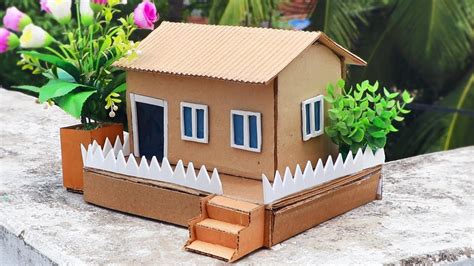 How To Make A Small Cardboard House Easy Diy Crafts Youtube