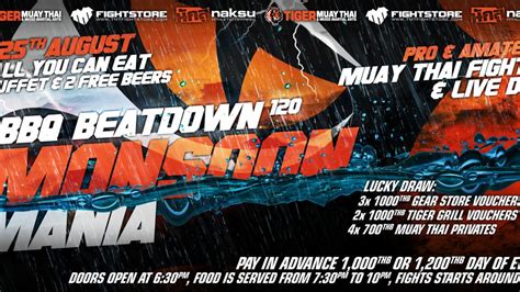 bbq beatdown back as regular this month party drinks food and fights don t miss it tiger