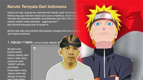 Naruto Sebenarnya Asal Indonesia Youtube