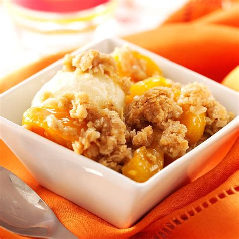 Peach Crisp Recipe | Taste of Home
