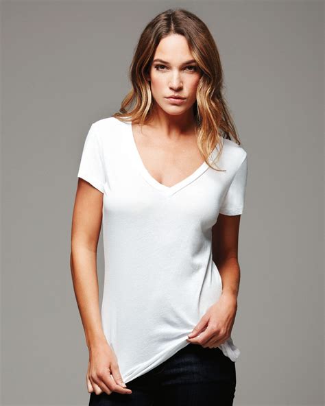Zulily's the place for fashion, décor, kids' stuff, at prices that'll rock your socks. Bella - Ladies' Tissue Jersey Deep V-Neck T-Shirt
