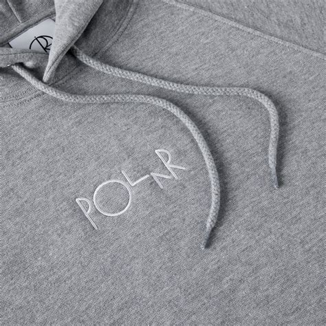 Polar Skate Co Default Pullover Hooded Sweatshirt Heather Grey Psc