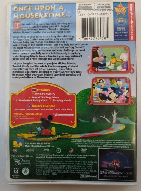 Mickey Mouse Clubhouse Mickeys Storybook Surprises Dvd 2008 Ebay