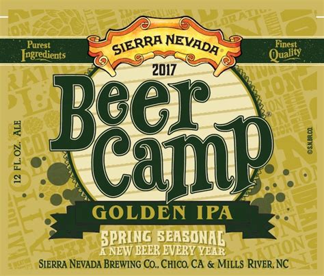 Sierra Nevada 2017 Beer Camp Golden Ipa