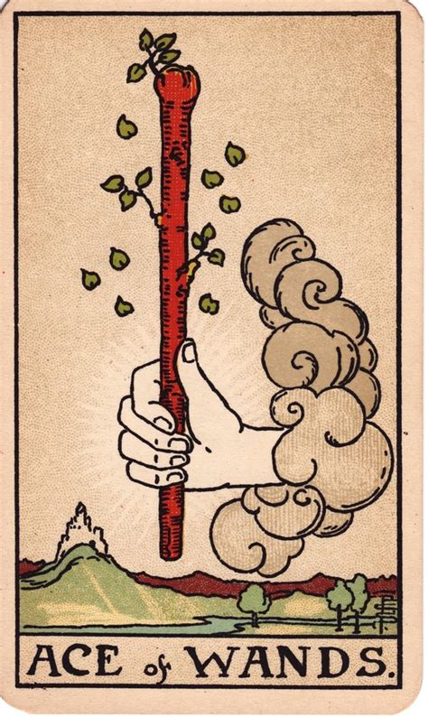 Ace Of Wands Tarot Card Meaning Creation Invention