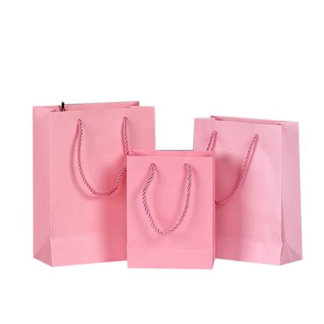 Custom Pink Gift Bag Luxury Paper Bag Witht Logo Better Package