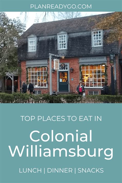 Great Places to Eat in Colonial Williamsburg | Colonial williamsburg