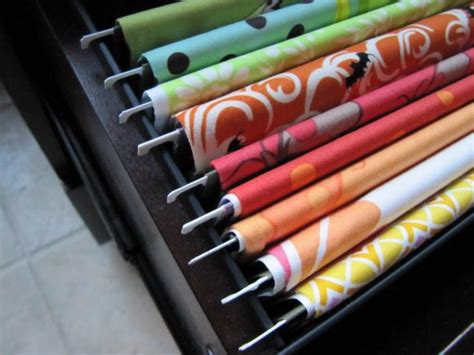 Some file cabinets are built to hold hanging files, some are not. Organize Your Fabric in a File Cabinet » Dollar Store Crafts