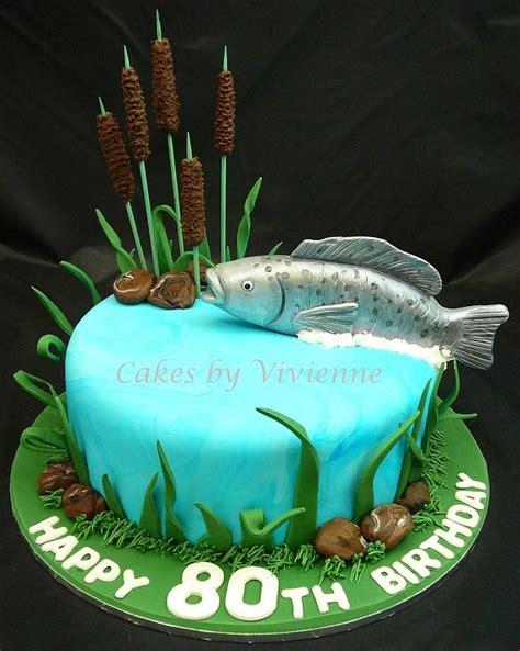 I originally saw this idea in parade magazine a month or so ago, and both of my grandsons had a birthday coming up. Fish Birthday Cake - cake by Cakes by Vivienne - CakesDecor