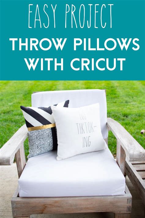 10 Minute Diy Throw Pillow Covers With Cricut In 2021 Throw Pillow