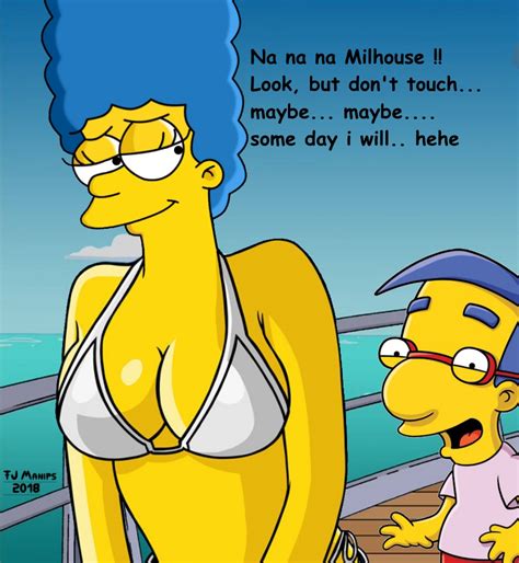 Rule 34 Fjm Marge Simpson Milhouse Van Houten Tagme Text The Simpsons